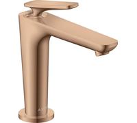 AXOR Citterio C Mitigeur lavabo monocommande 125 avec CoolStart et garniture de vidage, Or rouge poli