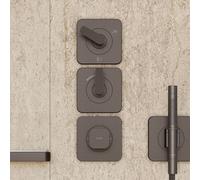 AXOR Citterio C Mitigeur thermostatique de douche encastré Cubic cut, 49711340, Cubic cut