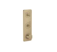 Axor Citterio C - Mitigeur thermostatique encastré, 2 sorties, bronze brossé 49701140