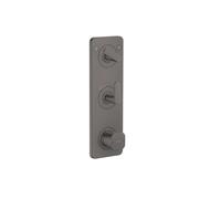Axor Citterio C - Mitigeur thermostatique encastré, 2 sorties, chrome noir brossé 49700340