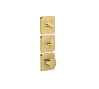Axor Citterio C - Mitigeur thermostatique encastré, 3 sorties, aspect or poli 49710990