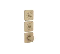 Axor Citterio C - Mitigeur thermostatique encastré, 3 sorties, bronze brossé 49710140