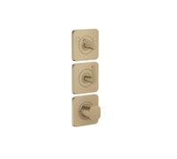 Axor Citterio C - Mitigeur thermostatique encastré, 3 sorties, bronze brossé 49711140
