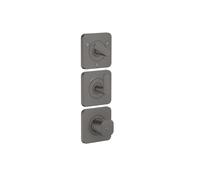 Axor Citterio C - Mitigeur thermostatique encastré, 3 sorties, chrome noir brossé 49710340