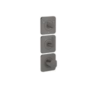 Axor Citterio C - Mitigeur thermostatique encastré, 3 sorties, chrome noir brossé 49711340