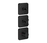 Axor Citterio E - Mitigeur thermostatique encastré, pour 3 appareils, noir mat 36704670