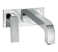 Axor Citterio hansgrohe 39171000 caché mitigeur lavabo , bec 220mm et plaque, avec poignée à levier, taille diamant, chromé