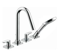 Axor Citterio M - Mitigeur de baignoire, installation à 4 trous pour plage de carrelage, chrome 34454000