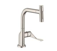 Axor Citterio - Mitigeur d’évier avec douchette escamotable, inox 39863800