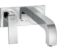 Hansgrohe – Mitigeur de lavabo encastré Axor Citterio 39119000, bec 220 mm, plaque, levier, chromé