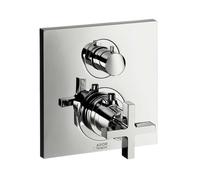 hansgrohe Axor Citterio kit de finition 39705000 encastré, poignées croisées, avec robinet d'arrêt, chromé