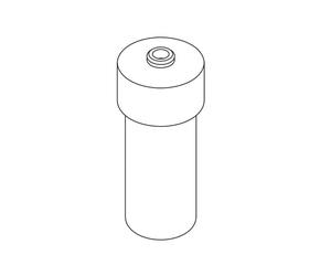 AXOR Citterio Pièce de rechange, insert en verre pour distributeur de savon liquide, 41599000,