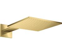 Axor douche à effet de pluie avec bras 30x30 cm carrée doré 35314990