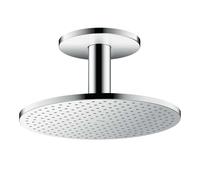 Axor douche à effet de pluie avec bras 30x30 cm ronde chrome 35301000