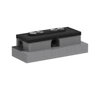 AXOR Drain uBox universal Corps d'encastrement pour caniveau de douche, pour une installation à plat DN 40, 01006180,