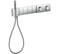 Axor Edge - Mitigeur thermostatique de douche encastré Select 610/100 pour 4 sorties, chrome/coupe diamant 46721000