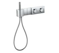 Axor Edge - Mitigeur thermostatique de douche encastré Select 470/100 pour 2 sorties, chrome/coupe diamant 46701000
