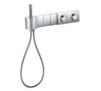 Axor Edge - Mitigeur thermostatique de douche encastré Select 540/100 pour 3 sorties, chrome/coupe diamant 46711000