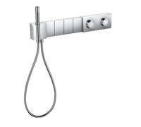 Axor Edge - Mitigeur thermostatique de douche encastré Select 610/100 pour 4 sorties, chrome/coupe diamant 46721000