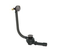 Axor Flexaplus - Garniture de vidage et trop-plein pour baignoire, longueur 85 cm, noir chromé brossé 42541340