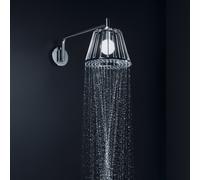 douche de tête hansgrohe Axor LampShower 26031000 275mm, avec bras de douche, montage mural, chromé