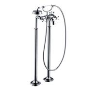 hansgrohe Axor Montreux set de finition 16547000 Mitigeur de bain à 2 poignées, sur pied, avec poignées en croix, chromé