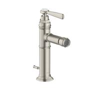 Mitigeur de bidet AXOR Montreux à levier unique de la taille d'une main, avec poignée à levier et vide-poche, 16526800, Couleur: Acier inoxydable Optic