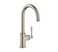 Hansgrohe hansgrohe Axor Montreux Mitigeur évier 260 avec bec pivotant, nickel brossé Quantité:1