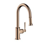 AXOR Montreux Mitigeur de cuisine pivotant, avec douchette extractible, 16581300,