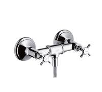Axor Montreux - Mitigeur de douche avec 2 robinets, nickel brossé 16560820
