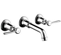 Hansgrohe Mitigeur lavabo Axor Montreux – raccord à 3 trous, DN 15, poignée à levier, chromé