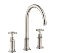 Axor Montreux - Mitigeur de lavabo, installation à 3 trous, nickel brossé 16513820