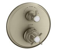 Axor Montreux - Mitigeur thermostatique encastré avec vanne d’arrêt et inverseur, nickel brossé 16820820