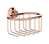 hansgrohe AXOR Panier à savon Montreux, 42065300, Couleur: Rouge poli or