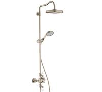 Axor Montreux - Showerpipe avec mitigeur thermostatique et douche de tête 1 jet, nickel brossé 16572820