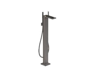 Axor MyEdition - Mélangeur bain sur pied avec accessoires, chrome noir brossé 47442340