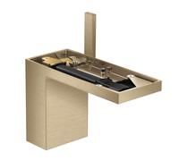 Axor MyEdition - Mitigeur de lavabo avec bonde Push-Open, EcoSmart, bronze brossé/sans plaque 47032140