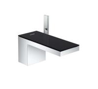 Axor MyEdition - Mitigeur de lavabo, avec garniture de vidage Push-Open, chrome/verre noir 47010600