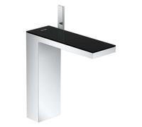 Axor MyEdition - Mitigeur de lavabo, avec garniture de vidage Push-Open, chrome/verre noir 47020600