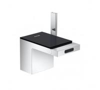 AXOR MyEdition- Mitigeur monocommande bidet, avec garniture de vidage chrome/verre noir (47210600)