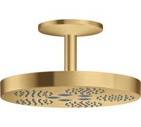 Axor One douche à effet de pluie avec bras 28.2x28.2 cm ronde doré 48493250