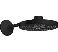 Axor One douche à effet de pluie avec bras 28x28 cm ronde noir 48492670