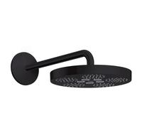 Axor One - Douche de tête 280, bras de douche 38 cm, 1 jet, noir mat 48491670