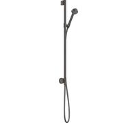 Axor One - Set de douchette à main, barre et flexible, 2 jets, EcoSmart, noir chromé brossé 48791340