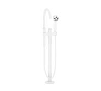 Axor One - Mitigeur de baignoire pour montage au sol, avec accessoires, EcoSmart, blanc mat 48440700