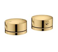 Axor One - Mitigeur de baignoire thermostatique 2 trous pour montage sur bord de baignoire, aspect doré poli 48470990