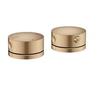 Axor One - Mitigeur de baignoire thermostatique 2 trous pour montage sur bord de baignoire, bronze brossé 48470140