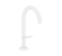 Axor One - Mitigeur de lavabo avec bonde Push-Open, EcoSmart, CoolStart, blanc mat 48020700