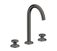 Axor One - Mitigeur de lavabo avec bonde Push-Open, installation 3 trous, EcoSmart, noir chromé brossé 48070340