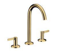 Axor One - Mitigeur de lavabo avec bonde Push-Open, installation à 3 trous, EcoSmart, aspect doré poli 48050990